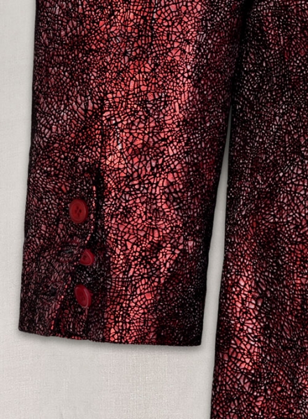 Twilight Red Medieval Leather Blazer