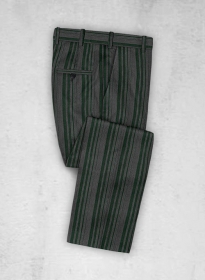 Chive Green Wool Pants