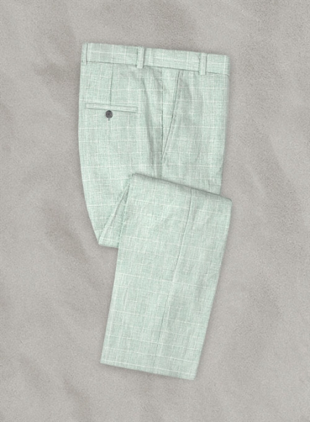 Italian Linen Lusso Summer Green Suit