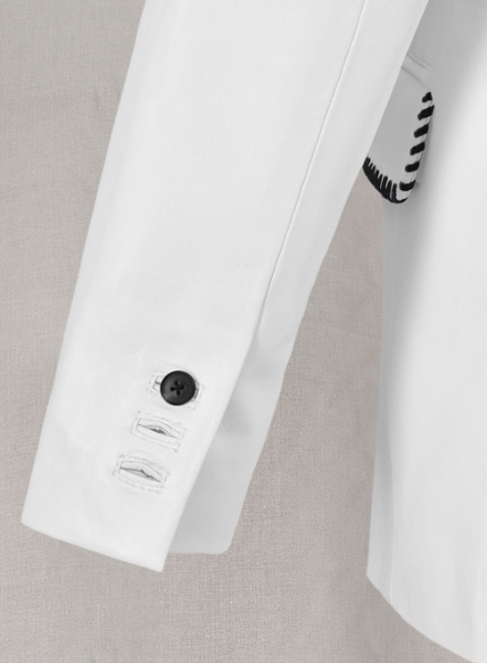 Black Striped White Medieval Blazer