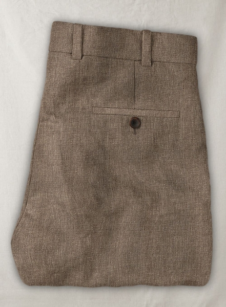 Italian Linen Bella Brown Pants