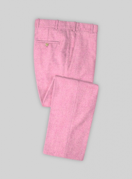 Melange Spring Pink Tweed Pants