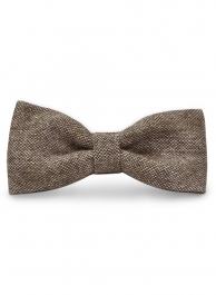 Tweed Bow - Brown Tweed