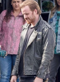 Robert Kazinsky Captain Marvel Leather Jacket Robert Kazinsky Captain Marvel Leather Jacket