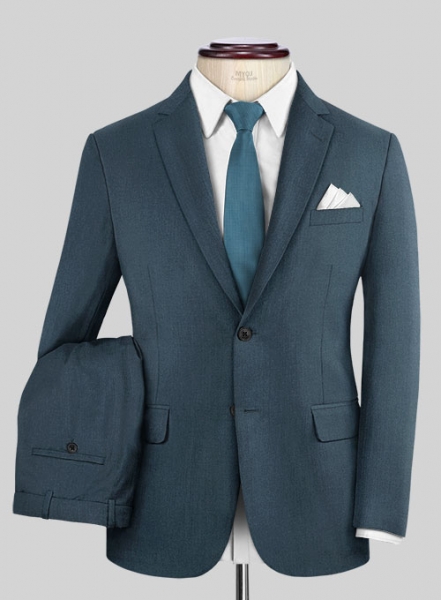 Reda Ebony Blue Wool Suit