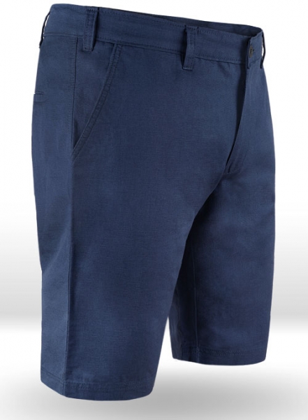 Safari Royal Blue Cotton Linen Shorts