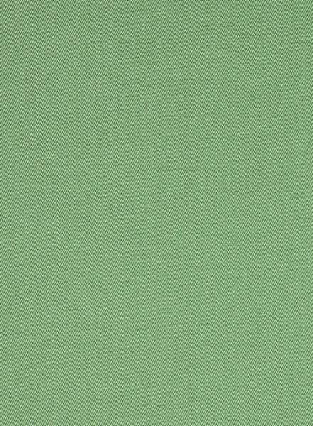 Fern Green Stretch Twill Shirt - Half Sleeves