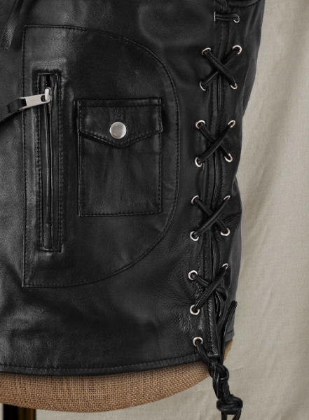 Leather Biker Vest # 350