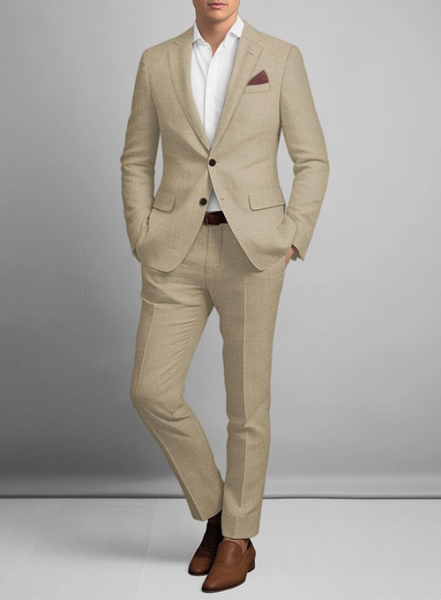 Maple Khaki Pure Linen Suit