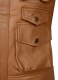 Soft Hunter Tan Washed & Wax Leather Jacket # 235
