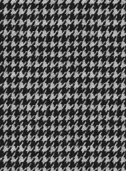 Italian Black & White Houndstooth Tweed Jacket