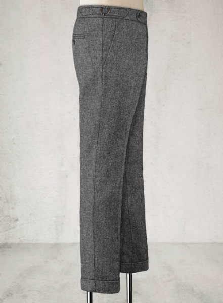 Rope Weave Gray Highland Tweed Trousers