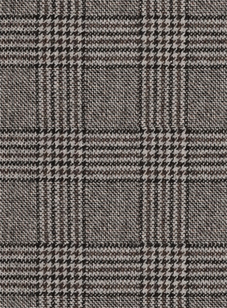 Fabri Checks Tweed Pea Coat