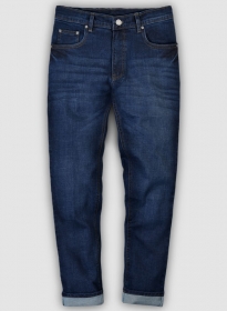 Alpha Blue Stretch Indigo Wash Whisker Jeans