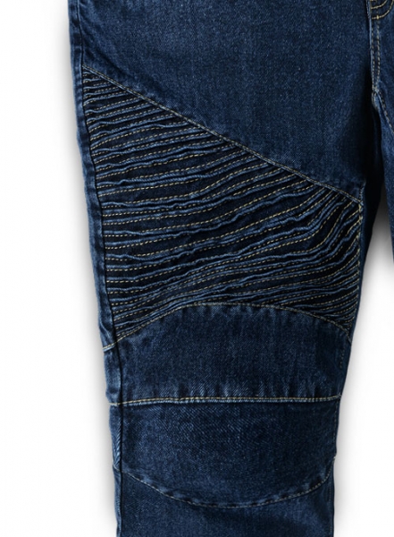 Indigo Blue Biker Jeans #111