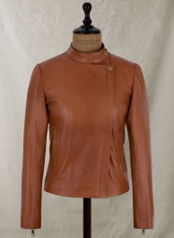 Terrain Brown Ellen Pompeo Leather Jacket #1 Terrain Brown Ellen Pompeo Leather Jacket #1