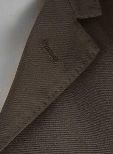 Mid Gray Peached Twill Jacket