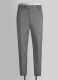 Gray Feather Cotton Canvas Stretch Pants