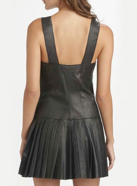 Pleated Leather Dress - # 775
