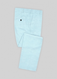 Scabal Pale Blue Wool Pants