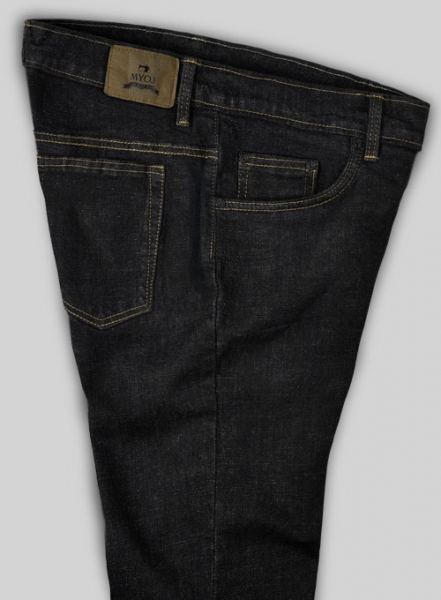 Logan Black Hard Wash Stretch Jeans