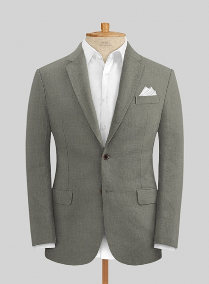 Sage Green Pure Linen Jacket