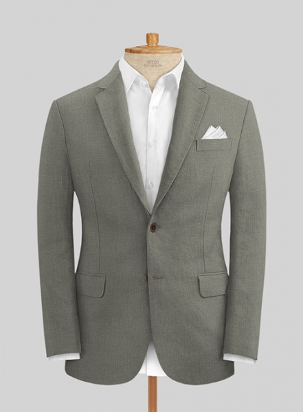Sage Green Pure Linen Jacket