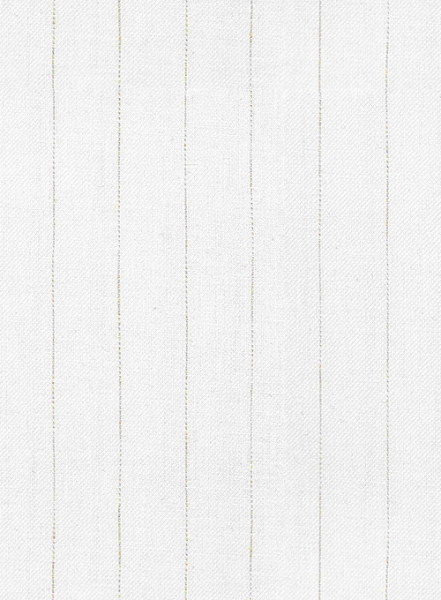Italian Linen White Stripe Pants