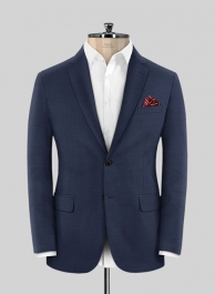 Stretch Royal Blue Wool Jacket