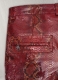 Bold Red Python Havana Leather Shorts Style # 362