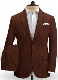 Harris Tweed Wide Herringbone Rust Suit