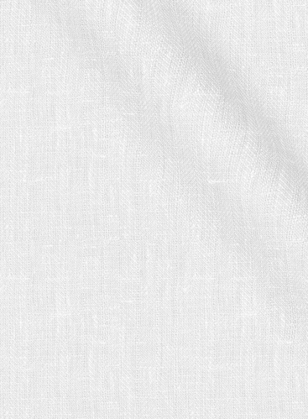 Italian Linen White Herringbone Jacket
