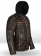 Retro Leather Jacket with Hoodie