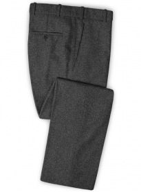 Gray Denim Tweed Pants