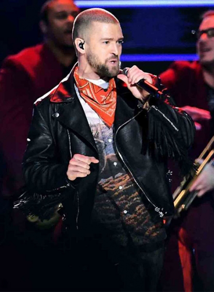 Justin Timberlake Super Bowl Halftime Show 2018 Leather Jacket