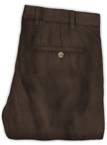 Dark Brown Corduroy Trousers - 8 Wales