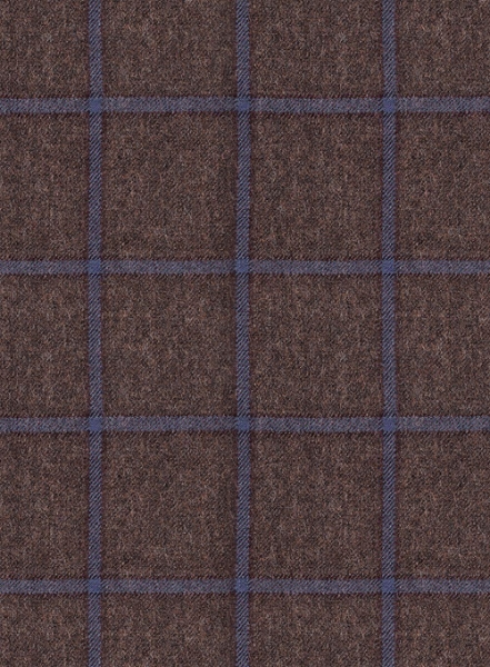 Italian Wool Cashmere Brown Checks Jacket