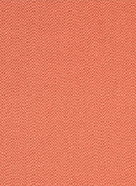 Orange Stretch Twill Shirt