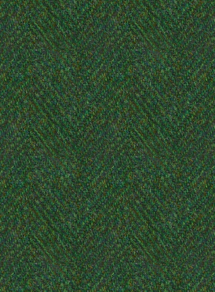 Harris Tweed Wide Herringbone Royal Green Jacket