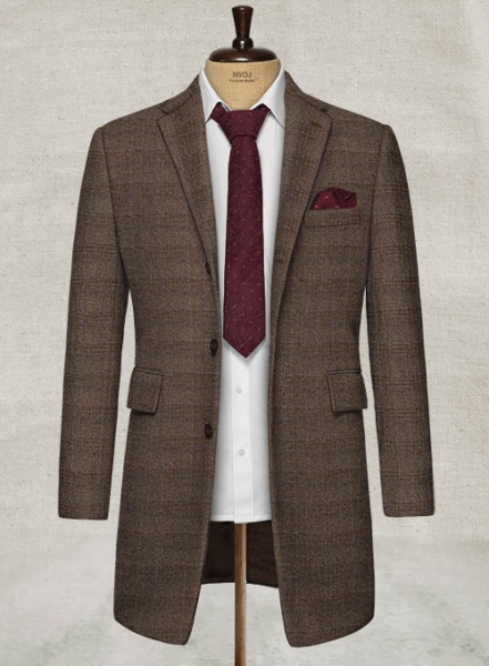 Bietro Checks Tweed Overcoat