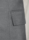 Frosted Mid Gray Terry Rayon Overstyle Jacket