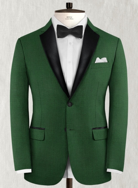 Napolean Yale Green Wool Tuxedo Jacket