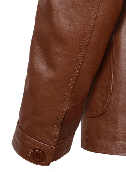 Tan Brown Daniel Craig Leather Blazer