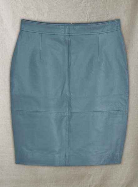 Bon Blue Meghan Markle Leather Skirt