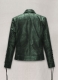 Croc Metallic Green Leather Jacket #511