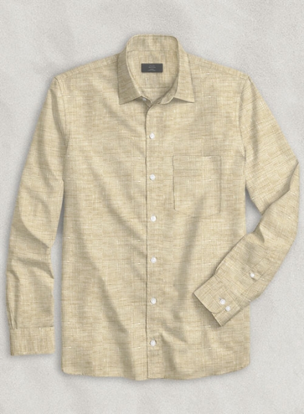 Dublin Barley Brown Linen Shirt