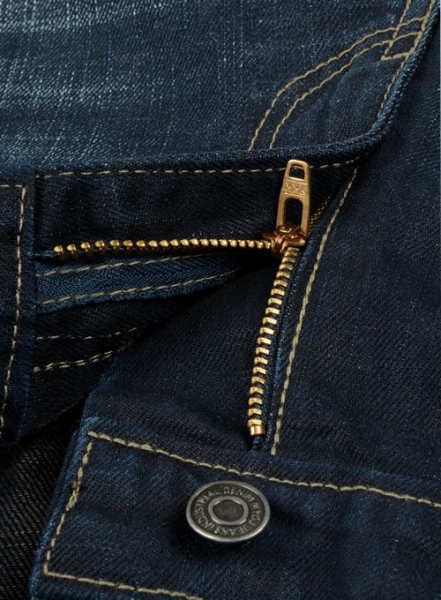 Ace Blue Hard Wash Whisker Jeans