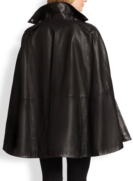 Leather Cape Poncho