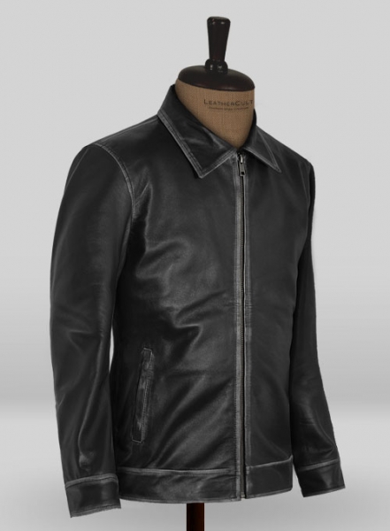 Rubbed Black Jason Bateman Leather Jacket