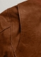 Cognac Military M-65 Leather Jacket